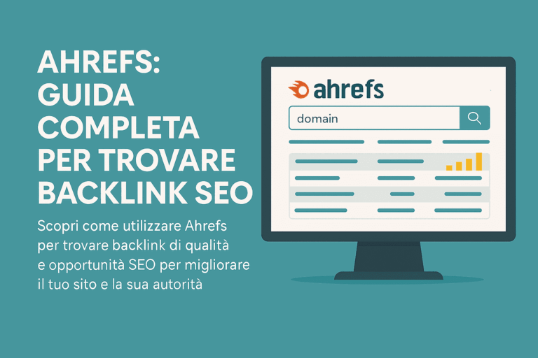 Ahrefs guida completa per trovare backlink SEO​