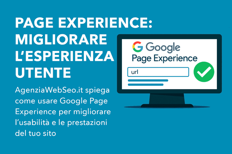 Google Page Experience: migliorare UX – AgenziaWebSeo.it