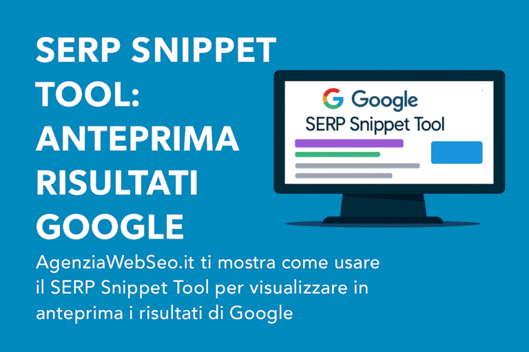 SERP Snippet Tool: anteprima Google – AgenziaWebSeo.it