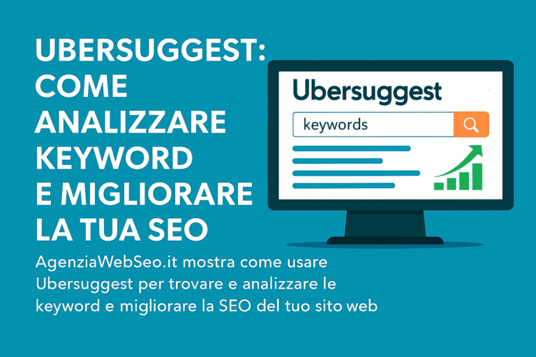 Ubersuggest: analizzare keyword – AgenziaWebSeo.it