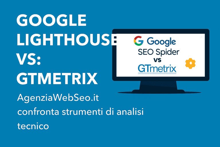 Google Lighthouse vs GTmetrix – AgenziaWebSeo.it