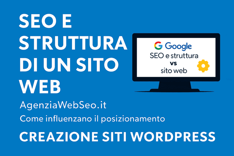 AgenziaWebSeo.it spiega come SEO e struttura del sito web influenzano il posizionamento su Google
